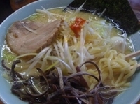 「ネギラーメン（醤油,かため） 750円」@横浜ラーメン 壱福家の写真