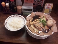 「肉そば+肉増し+半熟味玉+ご飯」@New Old Style 肉そばけいすけの写真