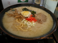 「九州らあめん太麺 大盛 ￥650」@らぁめん家 めん王の写真