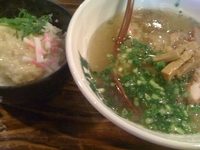 「らーめん塩/しょうがだれチャーシュー丼」@G麺7の写真