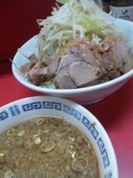 「小ラーメン+つけ麺」@ラーメン二郎 上野毛店の写真