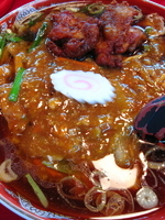 「スタミナ唐揚ラーメン（鶏肉）￥1,155」@ラーメン桐生 笠懸店の写真