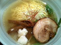 「銀笹塩ラーメン（800円）+半鯛飯（150円）」@麺処 銀笹の写真