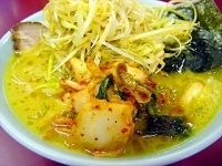 「ネギキムチラーメン 950円」@ラーメン道楽 鮫洲本店の写真