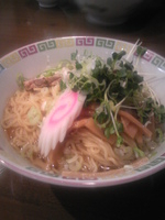 「油そば（大盛り）+NEGIチャーシュー丼」@宝華らぁめん 国分寺店の写真