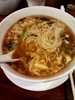 「すっぱ辛いつゆそば(酸辣湯麺)」@パンダレストランの写真