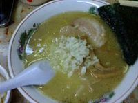 「塩ラーメン（こってり）450円」@八王子らーめん とん八の写真