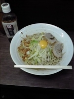 「大ラーメン（豚2枚）￥700 汁なし￥80」@ラーメン二郎 横浜関内店の写真