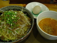 「坦々つけめん 味玉（トッピング）」@焙煎RA-MENかれんと 川越市駅店の写真