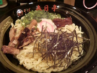 「醤油油そば大盛り無料650円」@油そば専門店 春日亭 錦糸町店の写真