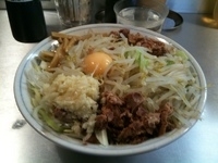 「油そば（トッピングにんにく）」@らーめん大 練馬店の写真