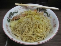 「小豚 汁無し ニンニク」@ラーメン二郎 横浜関内店の写真