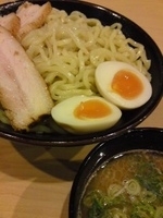 「特製にぼにぼつけ麺（チャーシュー3枚・メンマ・味玉）1050円」@麺匠 克味の写真