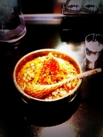 「みそおろちょん 激辛」@らーめんダイニング ど・みそ 八丁堀店の写真