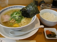 「かけらーめん（塩）￥750+小ライス￥150」@洋食とんかつ フリッツの写真