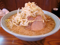 「大固めヤサイニンニクカラメ」@ラーメン二郎 亀戸店の写真