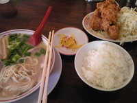 「からあげセット」@中華そば 高安の写真