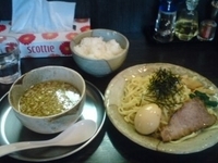 「味噌つけ麺（味玉トッピング ご飯追加）」@麺屋 番の写真