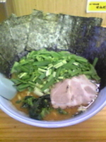 「のりラーメン大盛/唐辛子味噌/麺硬/ニラ」@らーめん家 せんだい 鶴ヶ峰本店の写真