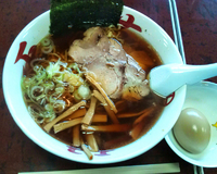 「中華そば+タマゴ+替え玉」@中華そば処 琴平荘の写真