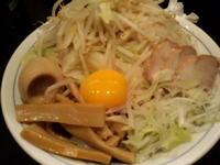 「油そばヤサイオオメ【850円】」@らーめん大 五反田店の写真