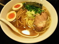 「さんまそば 大盛り 味付玉子」@中華そば 田家 本店の写真