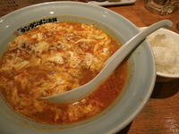 「元祖ニュー担々麺（辛さ普通）、ライス」@元祖ニュータンタンメン本舗 仙台長町店の写真