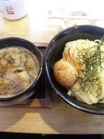 「博多つけ麺（辛味味玉トッピング）」@二代目 白神の写真