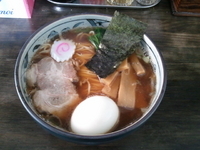 「中華そば大盛+特製塩味玉」@麺屋 なか丸の写真