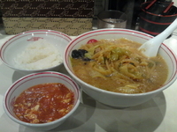 「味噌タンメン750円,定食170円」@蒙古タンメン 中本 目黒店の写真