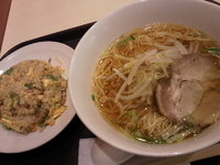 「中華そば+半チャーハンセット」@王記厨房 イオン佐野新都市店の写真