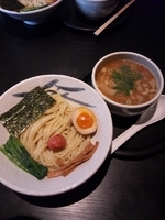 「梅塩とんこつつけめん」@麺屋 風火 草津元店の写真