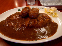 「クリームコロッケカレー」@福島上等カレー 本店の写真