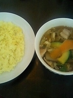 「角煮スープカレー」@無化調ヴィーガンラーメン・カレー 薬膳食堂ちゃぶ膳 東京世田谷下北沢店の写真