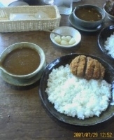 「メンチカツカレー」@印度屋の写真