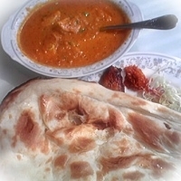 「チキンカレー（骨なし）」@ラージ・マハール 渋谷本店の写真