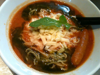 「【春季限定・1日20食】ピザらぁ（800円）+ミニライス（50円」@麺 やまらぁの写真