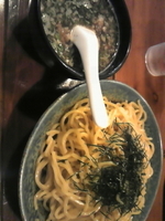 「醤油つけ麺（大盛）」@元家うめのや 坂戸店の写真