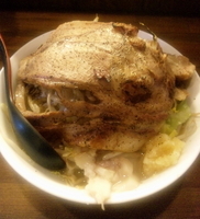 「ラーメン（全マシ）+テキサス 680+300=980円」@ラーメンアキラの写真