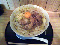「汁なし（650円）+麺大盛（サービス）+野菜増し（50円）」@JIRORAMOの写真