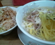 「ガツそば520円+ミニパイルー丼420円」@銀座 きもりの写真