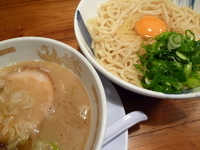 「釜玉つけ麺（中盛）」@胡同製麺の写真