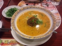 「黒麻油のタンタン麺（681円）+青ねぎ（94円）+生ビール（38」@バーミヤン 中野坂上店の写真