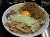 「油そば850円,節粉80円」@らーめん大 五反田店の写真