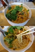 「『カオソーイ+水菜からパクチーに変更+大盛（￥900+50+70」@カオソーイ専門店 井の頭 ナムチャイの写真