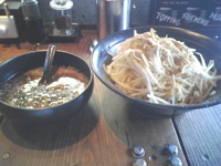 「黒かつおつけ麺、大盛」@jun-pey ra-men 成瀬本店の写真