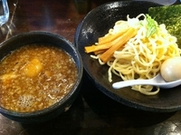 「雀つけ麺 （750円） （+味付玉子）」@つけ麺 雀 アメ村本店の写真