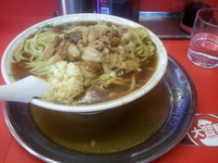 「ラン麺（500円）ニンニク+脂」@麺でる 田園調布本店の写真