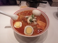 「五目蒙古タンメン（850円）+瓶ビール（500円）+ゆでたまご（」@蒙古タンメン 中本 新宿店の写真