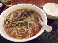 「麻辣麺セット（780円）」@桂園 川口店の写真